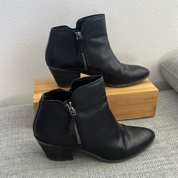 Frye Ankle Boots Womens Size 9 Black Leather Booties - Picture 2 of 8